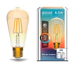 Лампа Gauss Smart Home Filament ST64 6,5W 720lm 2000-5500К E27 изм.цвет.темпр.+дим. LED 1/10/40 1310112