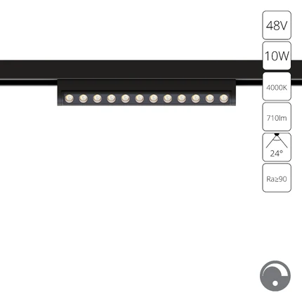 Магнитный трековый светильник Arte Lamp OPTIMA 0.1-10V A7478PL-1BK