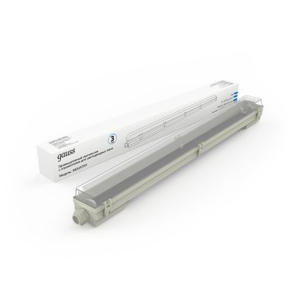 Светильник линейный Gauss СПП-Т8-G13 INDUSTRY 220-230V IP65 660*70*61мм для LED ламп 1х600мм 1/12 909410160