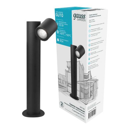 Светильник садово-парковый Gauss Sonata ландшафтный столб, 1xGU10, 163*110*440mm, 170-240V / 50Hz, Max.35W IP54, 1/8 GD156