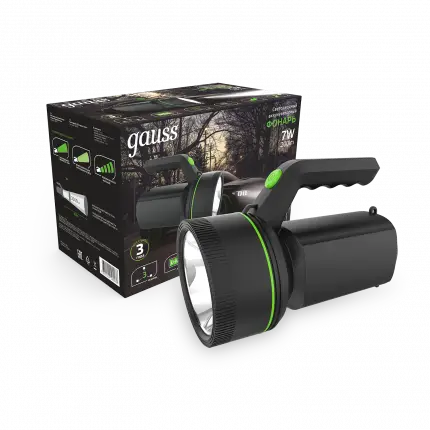 Фонарь прожекторный Gauss модель GFL601 7W 200lm Li-ion 3000mAh LED 1/10/30 GF601