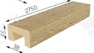 Декоративные рейки из МДФ 38 х 22