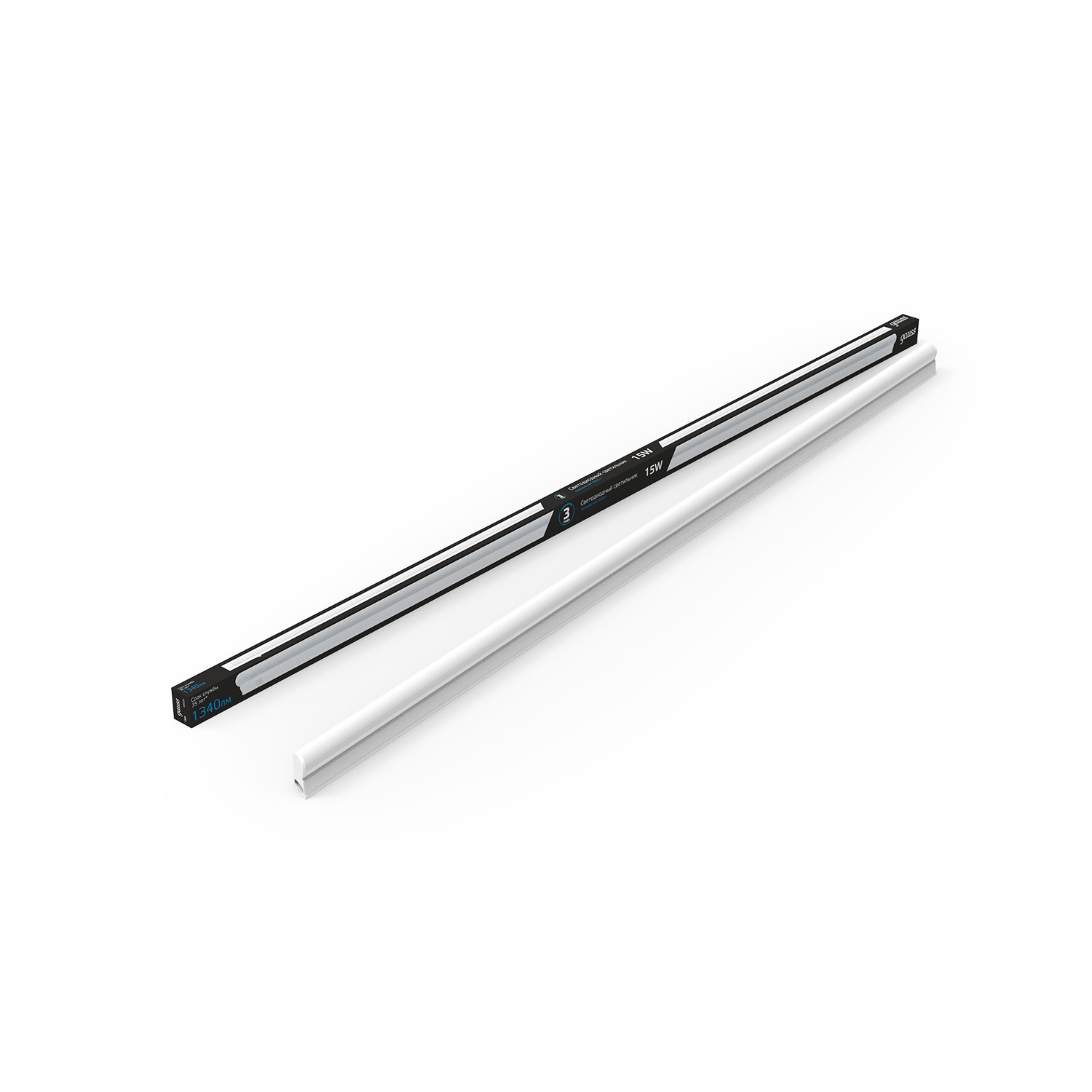 Светильник GAUSS LED TL линейный матовый 15W 6500K 1175х22х37,1340лм, 1/25 130511315