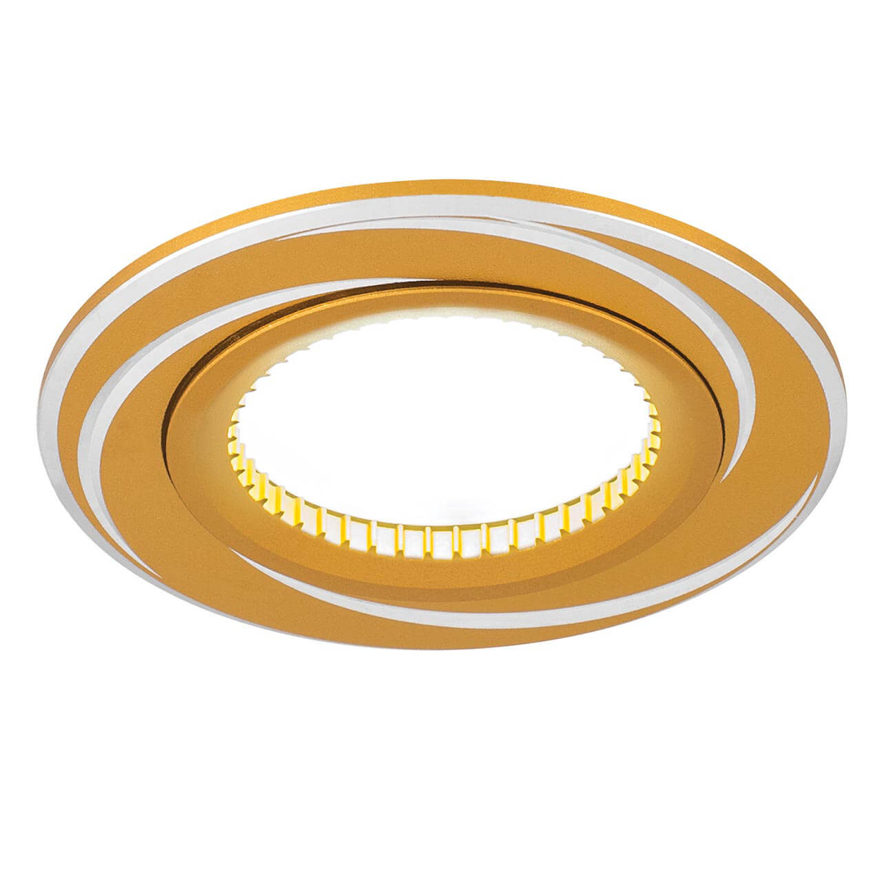 Светильник Gauss Aluminium AL015 Круг. Золото/Хром, Gu5.3 1/100