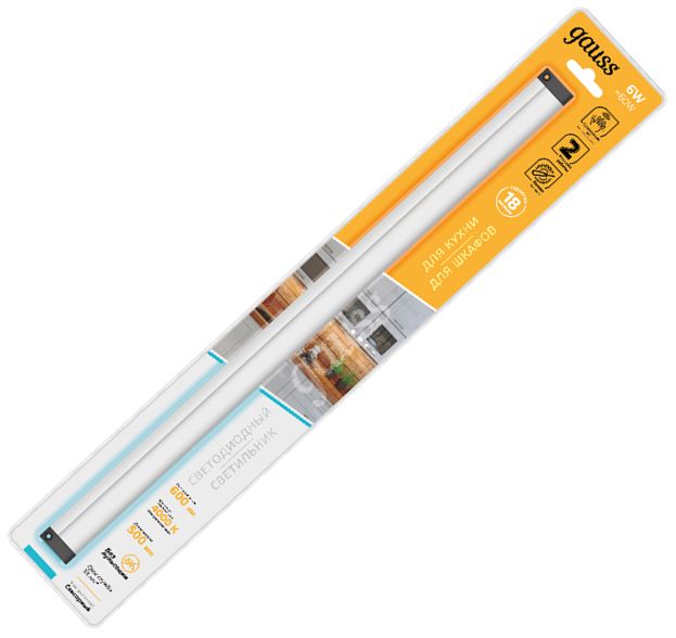 Светильник сенсорный Gauss модель C 6W 600lm 4000K 170-260V 500mm IR 1/10/40 9020531206