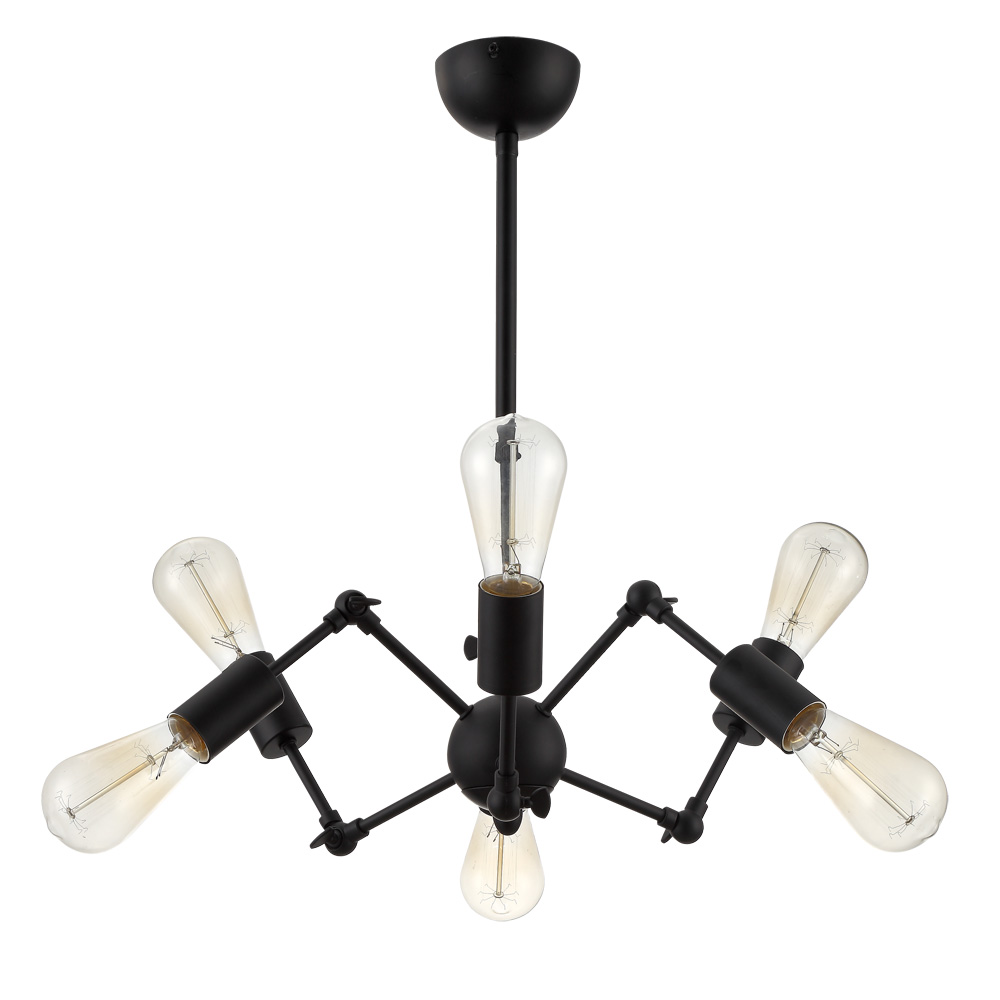 Люстра на штанге Arte Lamp ROOTS A9190LM-6BK