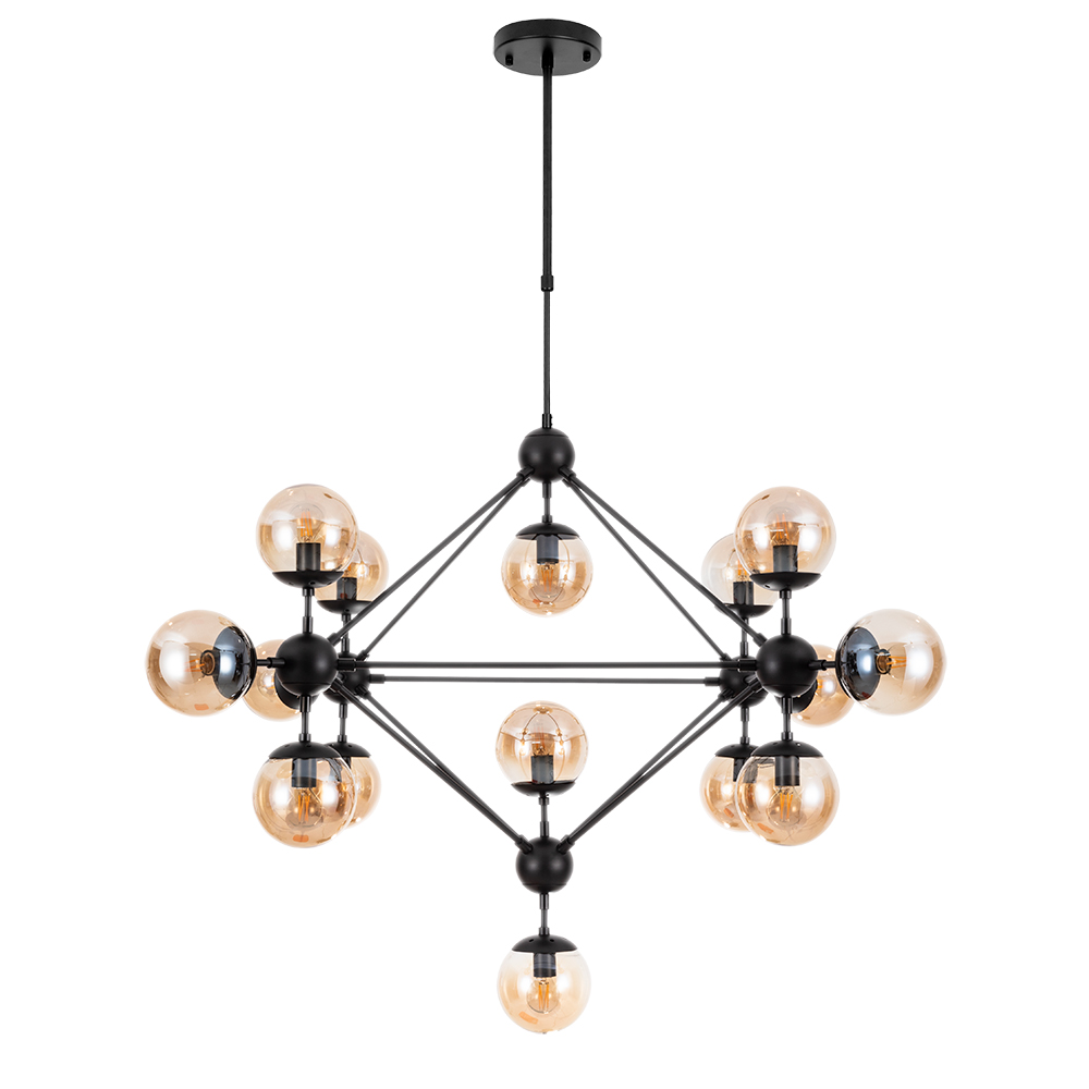 Люстра на штанге Arte Lamp BOLLA A1664SP-15BK