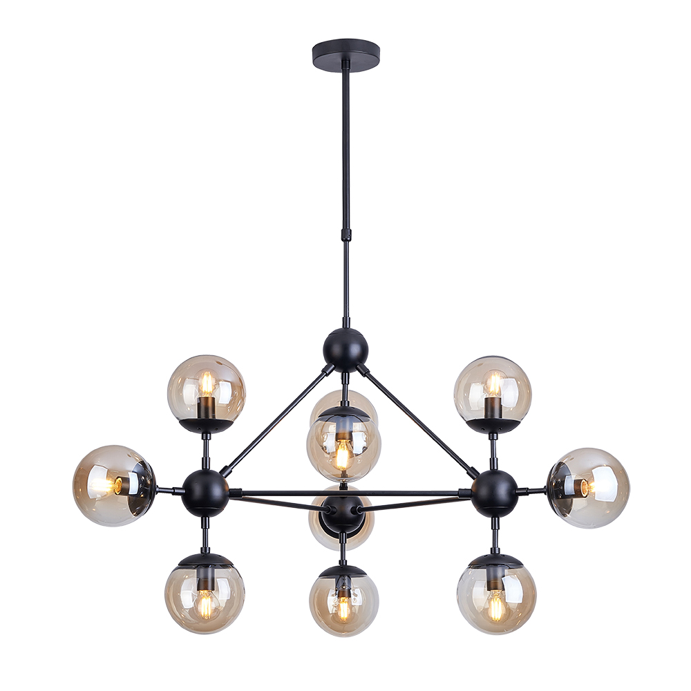 Люстра на штанге Arte Lamp BOLLA A1664SP-10BK