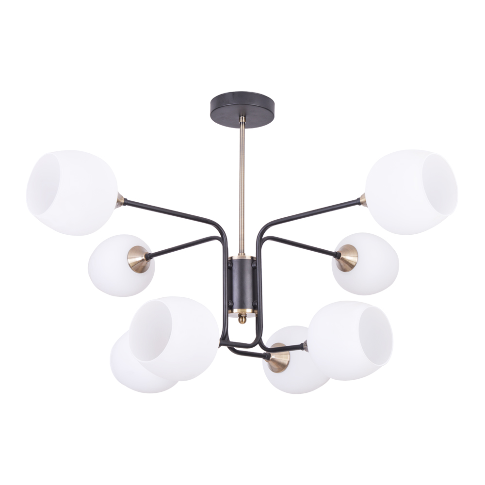 Люстра на штанге Arte Lamp SKAT A3564PL-8BK