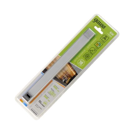 Светильник сенсорный Gauss модель B 6W 400lm 2700K-6500K 170-260V 300mm диммируемый IR 1/10/40 9019531206-T