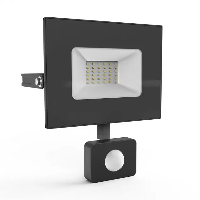 Прожектор Gauss Elementary-S 50W 3450lm 6500К 175-265V IP65 черный с датчиком движения LED 1/10 628511350