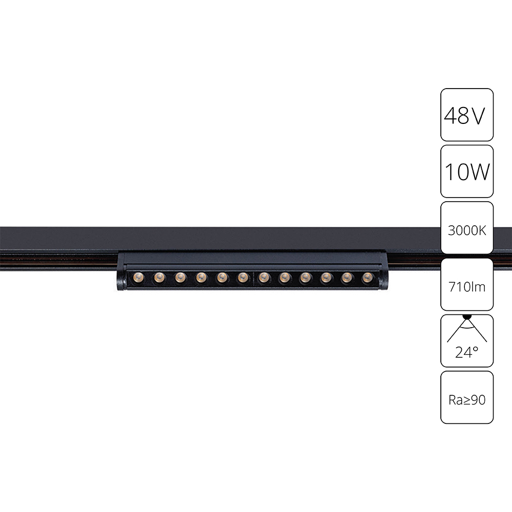Магнитный трековый светильник Arte Lamp OPTIMA A7288PL-1BK