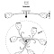 Потолочная люстра Arte Lamp STEFANIA A6055PL-6CC