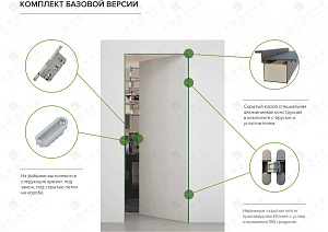Скрытая дверь Basic Реверс Грунт