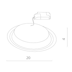 Встраиваемый светильник Arte Lamp RAGGIO A4215PL-1WH