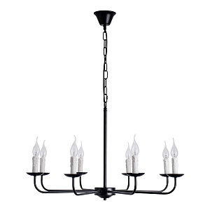 Подвесная люстра Arte Lamp GRAFF A1857LM-8BK