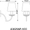 Бра Arte Lamp EDDA A3625AP-1CC