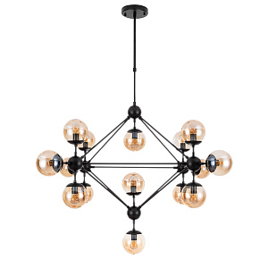 Люстра на штанге Arte Lamp BOLLA A1664SP-15BK