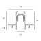 Трек встраиваемый в гипсокартон 80001N-3M-BK