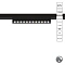 Магнитный трековый светильник Arte Lamp OPTIMA 0.1-10V A7498PL-1BK