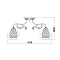 Потолочная люстра Arte Lamp CHARLOTTE A7062PL-3WG