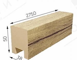 Декоративные рейки из МДФ 38 х 50